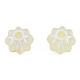 Perles acryliques placage irisé arc-en-ciel(OACR-N010-074)-3