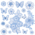 16Pcs 16 Styles Embroidery Lace Appliques, Ornament Accessories for Cheongsam, Dress, Mixed Shapes, 25.5~203x25~113x0.5~2.5mm, 1pc/style(DIY-GA0007-45)