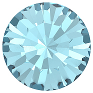 Preciosa&reg MAXIMA Crystal Round Stones, Czech Crystal, Dura Foiling, Round(431 11 615 Chaton), 60010 Aqua Bohemica, SS45(9.85~10.2mm)(Y-PRC-RBSS45-60010)