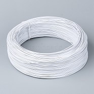 Iron Wires, with Rubber Covered, Round, White, 18 Gauge, 1mm, about 1148.29 Feet(350m)/Roll(MW-T001-01)