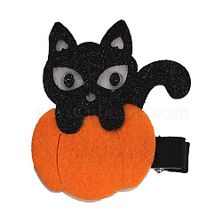 Spooky Halloween Party Hair Barrettes Hair Accessories, Cat Shape(YR0754-2)