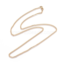 Unisex Vacuum Plating 304 Stainless Steel Curb Chain/Twisted Chain Necklaces, with Lobster Claw Clasps, Golden, 23.4 inch(59.5cm)(STAS-D0002-34G)