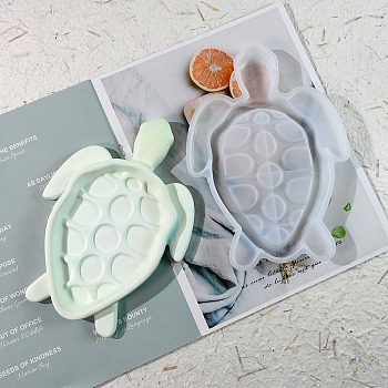 Tortoise DIY Silicone Molds, Decoration Making, Resin Casting Molds, For UV Resin, Epoxy Resin, White, 213x153x22mm