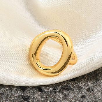 Brass Open Cuff Rings for Women, Oval, Inner Diameter: 16mm