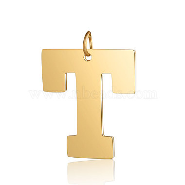 Golden Alphabet Stainless Steel Pendants