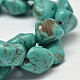 Dyed Nuggets Natural Howlite Beads Strands(G-M139-11-A)-1