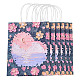 6Pcs Flower Printed Paper Gift Bags(ABAG-TADJ0001-08C)-1