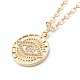 Brass Micro Pave Clear Cubic Zirconia Pendant Necklaces(NJEW-JN03388)-1
