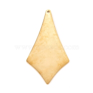 304 Stainless Steel Pendants, Manual Polishing, Stamping Blank Tag, Laser Cut, Kite, Golden, 42x22x1mm, Hole: 1mm(STAS-L238-094B-G)