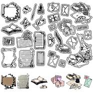 Custom Wall Theme PVC Plastic Clear Stamps, for DIY Scrapbooking, Photo Album Decorative, Cards Making, Envelope, 160x110mm, 2pcs/set(DIY-WH0619-0031)