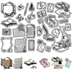 Custom Wall Theme PVC Plastic Clear Stamps, for DIY Scrapbooking, Photo Album Decorative, Cards Making, Envelope, 160x110mm, 2pcs/set(DIY-WH0619-0031)