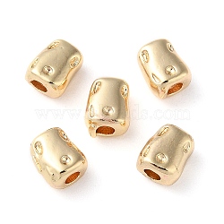 Rack Plating Brass Spacer Beads, Nuggets, Real 14K Gold Plated, 5.5x4.5x3.5mm, Hole: 1mm(KK-WH0084-13B-G-01)