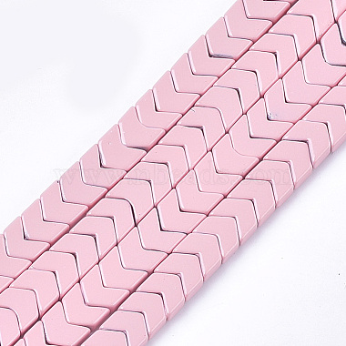 6mm Pink Mark Non-magnetic Hematite Beads