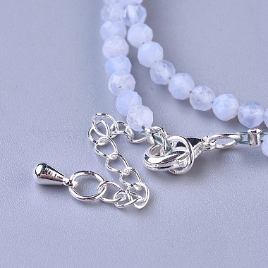 Natural Blue Lace Agate Beaded Necklaces(NJEW-K114-B-A08)-3