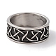 anillos de dedo de nudo de acero inoxidable vikingo vintage 304(RJEW-U005-04AS)-2