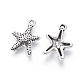 Tibetan Style Alloy Starfish/Sea Stars Pendants(X-LF0463Y-NF)-1