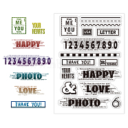 Custom PVC Plastic Clear Stamps, for DIY Scrapbooking, Photo Album Decorative, Cards Making, Number, 160x110x3mm(DIY-WH0448-0245)