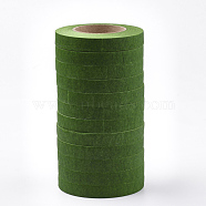 Wrinkled Paper Roll, For Party Decoration, Green, 12mm, about 30yards/roll, 12rolls/group(TOOL-T005-01E)