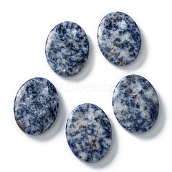 Natural Blue Spot Jasper Massage, Thumb Worry Stone for Anxiety Therapy, Oval, 40.5~41x30.5~31x8~9mm(G-I312-B03)