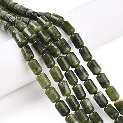 Natural Chinese Jade Beads Strands, Barrel, 9.5~10.5x6~7mm, Hole: 0.7mm, about 38pcs/strand, 15.16~15.35 inch(38.5~39cm)(G-N346-01B-11)