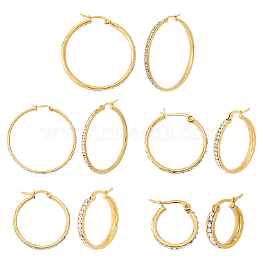 Ring Rhinestone Earrings