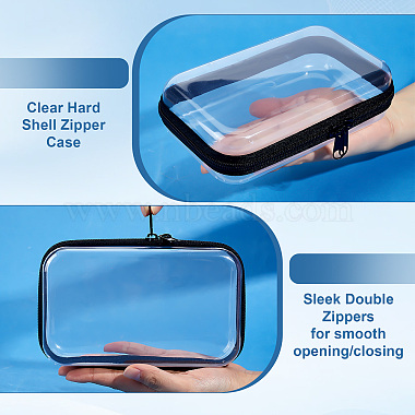 6Pcs Transparent PET Desktop Storage Zipper Boxes(ABAG-WA0001-44B)-3