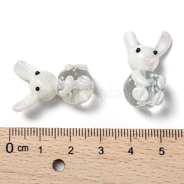 Handmade Bunny Lampwork Beads(X-LAMP-P051-J01)-3