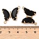 Brass Pave Faceted Glass Connector Charms(FIND-Z020-04C)-3