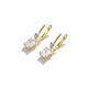 Brass Micro Pave Cubic Zirconia Hoop Earring(EJEW-BB36360)-6