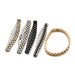 Ion Plating(IP) 304 Stainless Steel Thick Link Chain Bracelet, Watch Band Chain Bracelet for Men Women, Mixed Color, 8-1/4 inch(21cm), 9.5x3.5mm(BJEW-G649-10C)