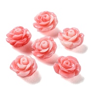 Synthetic Shell Dyed Beads, Flower, Misty Rose, 6~7x7x4~5mm, Hole: 1mm(SHEL-K007-05B)