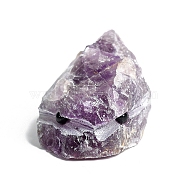 Natural Amethyst Cute Display Decoration, for Home Office Decorations, Nuggets, 35x31mm(PW-WG55978-07)