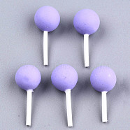 Handmade Polymer Clay 3D Lollipop Embellishments, for Party DIY Decorations, Lilac, 21~26x10.5mm(CLAY-T016-82C)