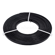 Aluminum Wire, Flat, Black, 5x1mm, about 32.8 Feet(10m)/roll(AW-BC0003-04A-C)