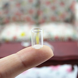 Mini Glass Blank Cup, for Dollhouse Accessories, Pretending Prop Decorations, Clear, 7x12mm(BOTT-PW0001-205)