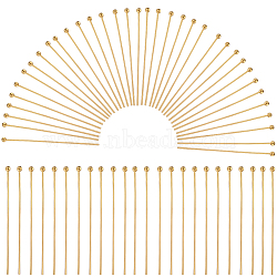 600Pcs Jewelry Findings, Brass Ball Head Pins, Golden, 30x0.5mm, 24 Gauge, Head: 1.5mm(KK-SP0001-71B-G)