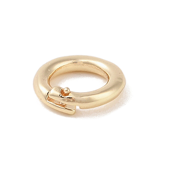 Brass Open Jump Rings, Real 14K Gold Plated, Round Rings, Real 14K Gold Plated, 8x2.5mm, Inner Diameter: 5mm