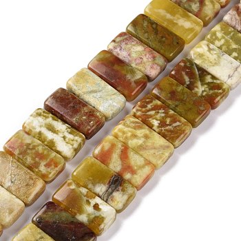 Natural Dragon Blood Jabe Beads Strands, Rectangle, 10x20x5.5mm, Hole: 1mm, about 20pcs/strand, 7.99''(20.3cm)