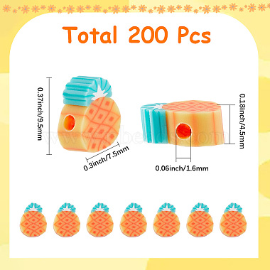 2 Sets Handmade Polymer Clay Beads(CLAY-SC0002-40)-2