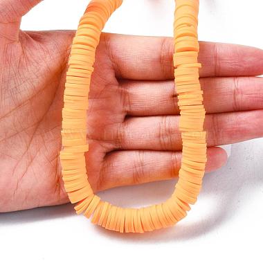 Flat Round Eco-Friendly Handmade Polymer Clay Beads(CLAY-R067-10mm-15)-7