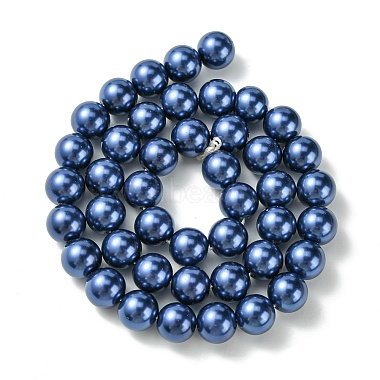 Brins de perles de verre écologiques(HY-A008-10mm-RB069)-2