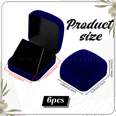 Flocking Jewelry Pendant Storage Boxes(CON-WH0089-181B)-2