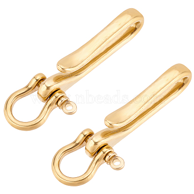 Golden Brass Shackle Clasps