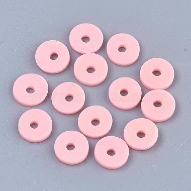 Плоские круглые бусинки распорки ручной полимерной глины(X-CLAY-R067-3.0mm-18)-2