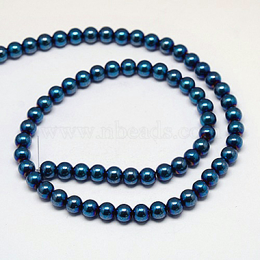 Electroplate Non-magnetic Synthetic Hematite Beads Strands(G-J169A-4mm-03)-4