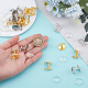 24Pcs 2 Colors Brass Cufflinks(KK-AR0004-48)-3