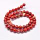 Chapelets de perles en jaspe rouge naturel(G-F348-02-4mm)-2