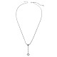 TINYSAND Rhombus Design 925 Sterling Silver Cubic Zirconia Pendant Necklaces(TS-N323-S)-2