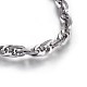 304 Stainless Steel Rope Chain Bracelets(BJEW-L637-14-P)-2