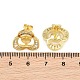 Brass Micro Pave Cubic Zirconia Stud Earring Finding(CU-CBAA5EE-01G)-3
